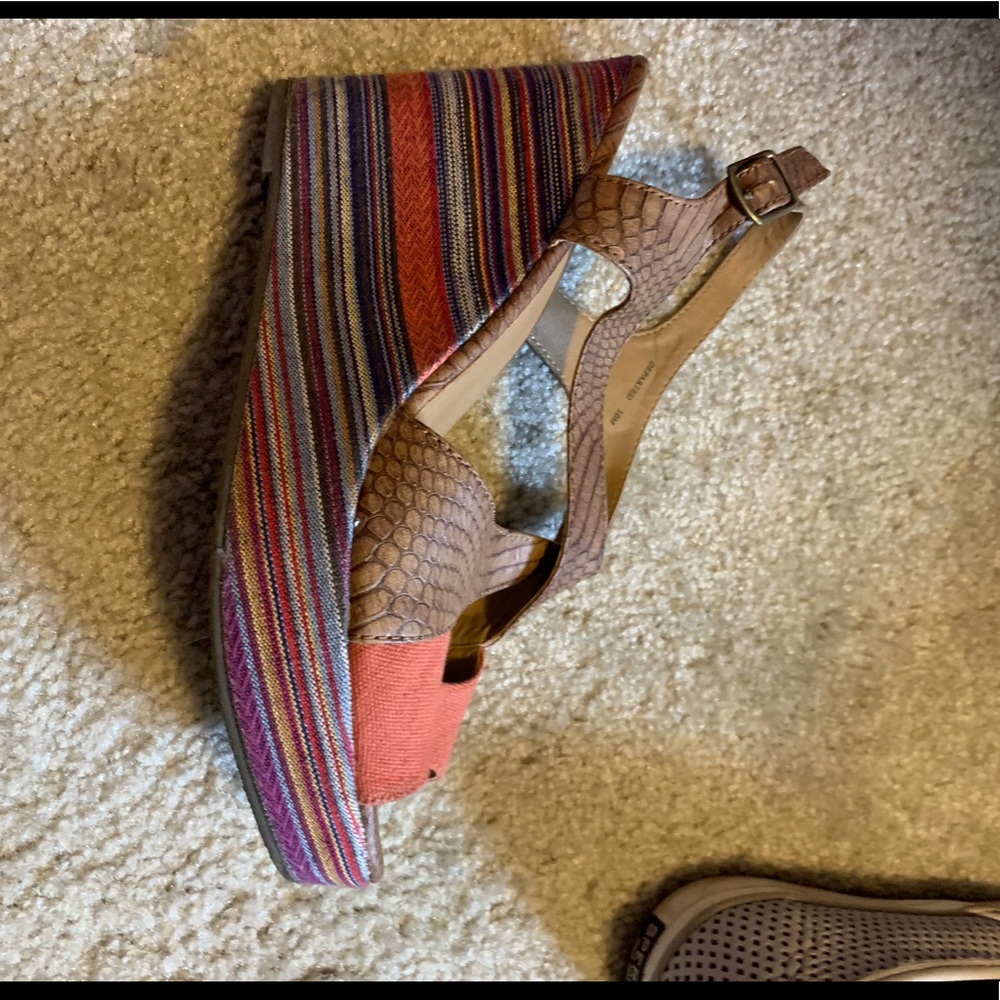 Buckle brand woman’s wedge sandal